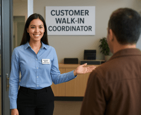 Certificate in Customer Walk-in Coordinator